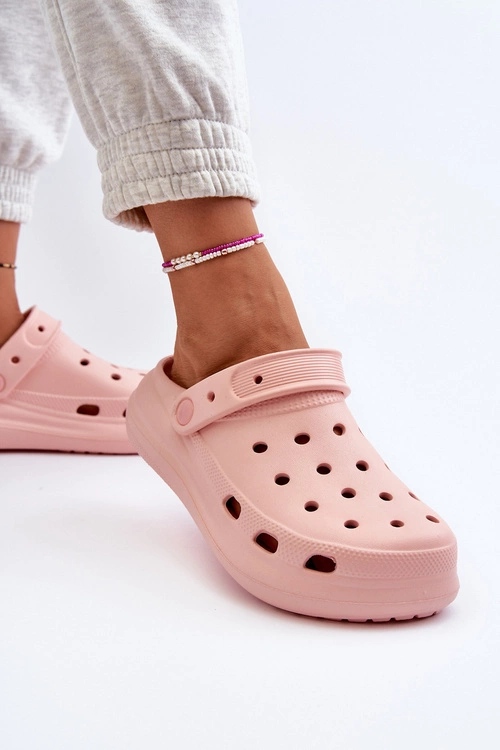 Damskie Piankowe Klapki Różowe Ilariana