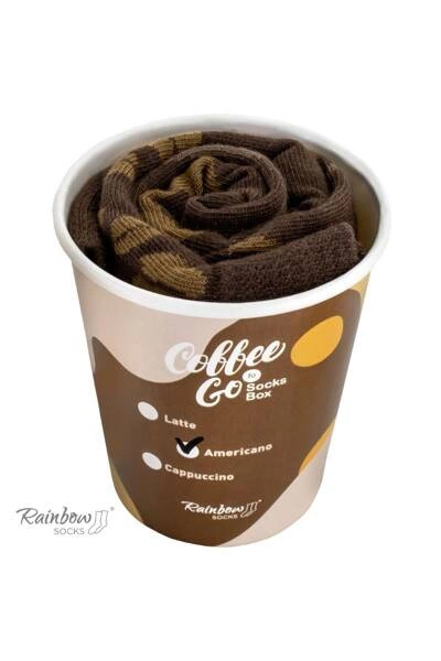 Skarpetki Rainbow Socks Kawowe Espresso 1 Para