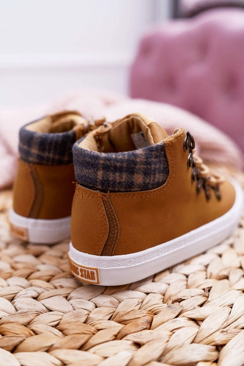 Trzewiki Dziecięce Chłopięce Big Star Camel EE374039