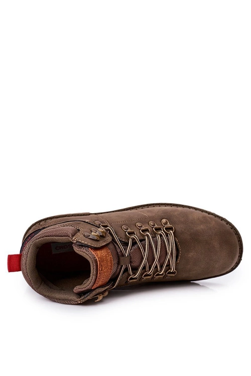 Męskie Buty Trekkingowe Cross Jeans EE1R4030C Ciemnozielone