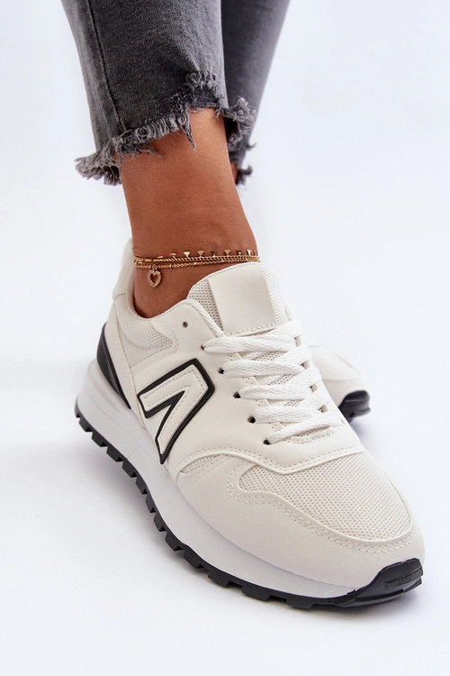 Damskie Sneakersy Buty Sportowe Białe Daisee