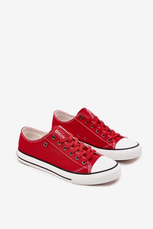 Trampki Męskie Niskie Materiałowe Big Star DD174502 Czerwone