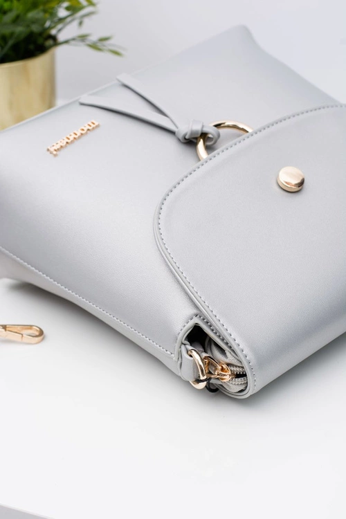 Monnari Srebrna Torebka Listonoszka