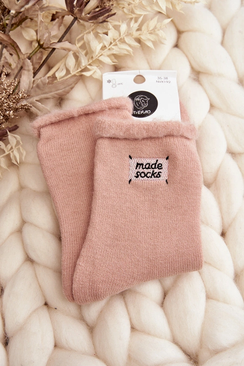 Damskie Grube Skarpety Różowe