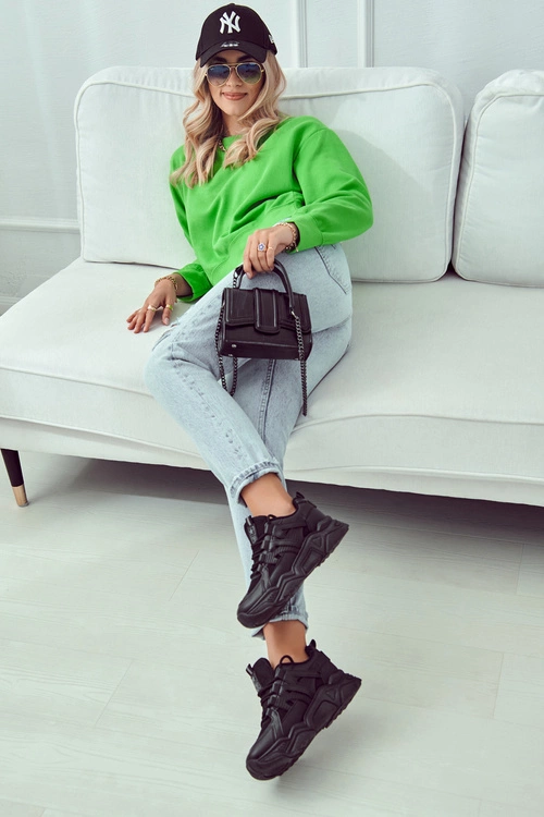 Damskie Sportowe Buty Sneakersy Czarne Daren