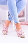 Ażurowe Espadryle W Kwiaty Lu Boo Różowe