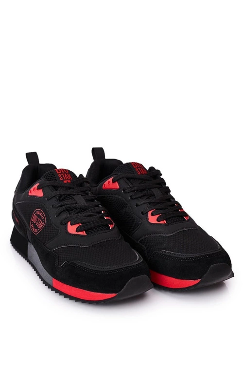 Męskie Sportowe Buty Memory Foam Big Star HH174241 Czarne