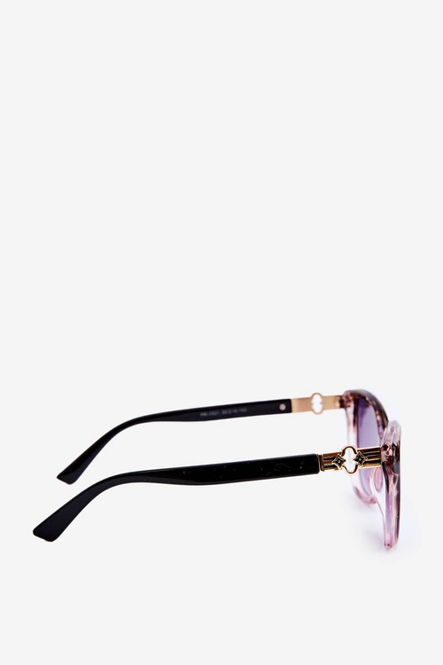 Okulary Przeciwsłoneczne Damskie UV400 Brązowo-Różowe