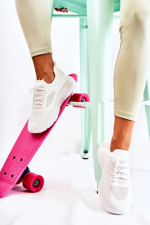 Damskie Buty Sportowe Wsuwane Białe Savanna