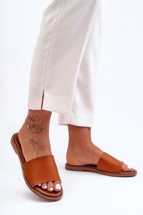 Klasyczne Klapki Damskie Camel Aphrodite