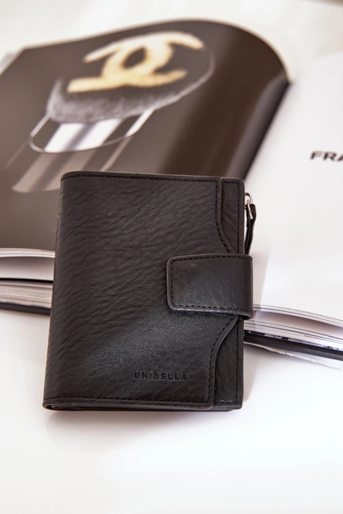 Portfel Damski Eko Skórzany Czarny Jezorea