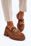 Damskie Mokasyny Z Ozdobą Camel Ellise