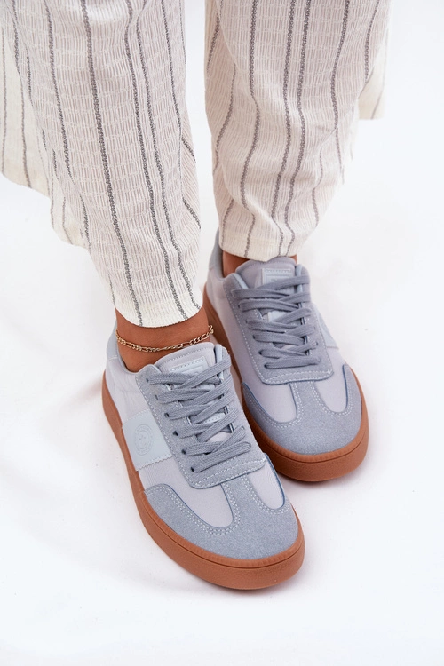 Sneakersy Damskie Big Star RR274805 Niebieskie