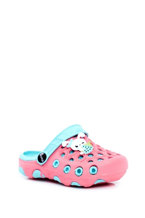 Klapki Dziecięce Piankowe Kroksy Czerwone Królik Zoë