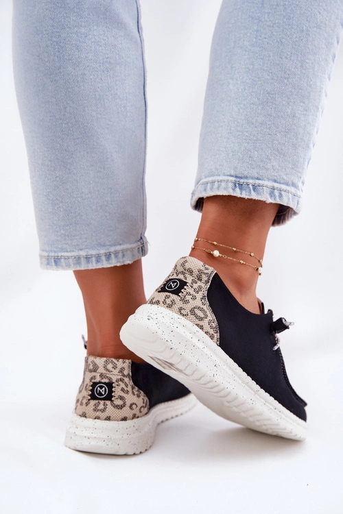 Lekkie Materiałowe Półbuty Damskie McKeylor 96116 Czarne