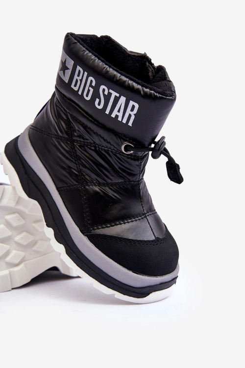 Śniegowce Dziecięce Ocieplane Na Suwak Czarne Big Star MM374195