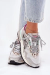 Sneakersy Buty Sportowe Damskie D.Franklin DFSH378006 Srebrne 