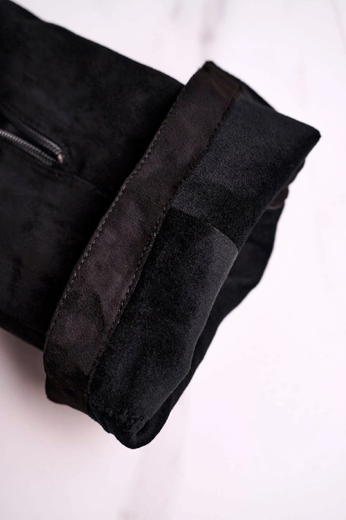 Damskie kozaki zamszowe Sergio Leone czarne KZ273