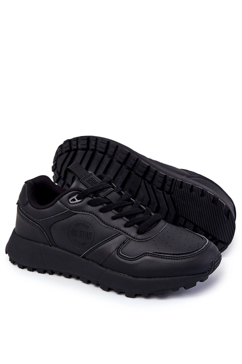 Męskie Klasyczne Buty Sportowe Memory Foam Big Star KK174232 Czarne