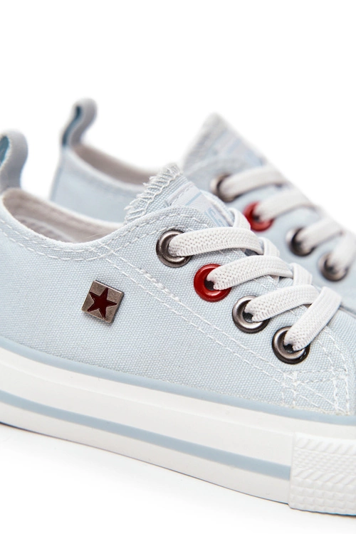 Dziecięce Klasyczne Niskie Trampki BIG STAR HH374094 Niebieskie