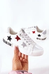 Dziecięce Skórzane Trampki BIG STAR II374032 Białe