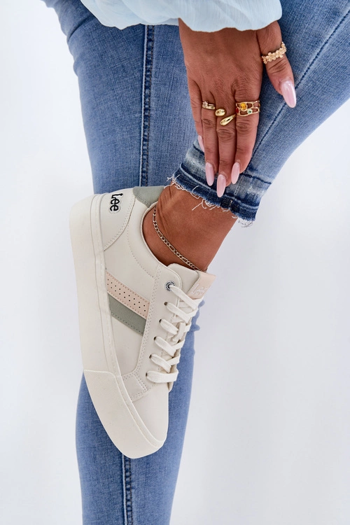 Sneakersy Damskie LEE LAYLA WOMEN LOW 50251003 Zgaszona Biel