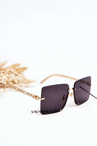 Kwadratowe Okulary Przeciwsłoneczne Prius V508 Złoto-Czarne