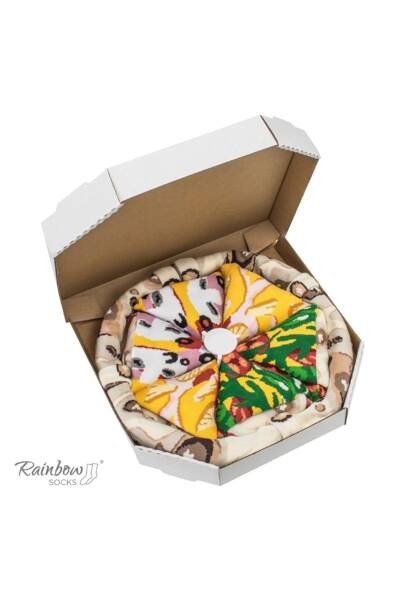 Skarpetki Rainbow Socks Pizza 4 Pary Włoska Hawajska Capricciosa