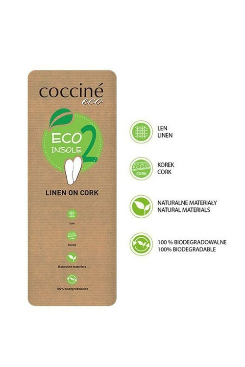 Ekologiczne Wkładki Z Korka I Lnu COCCINE Eco Linen On Cork